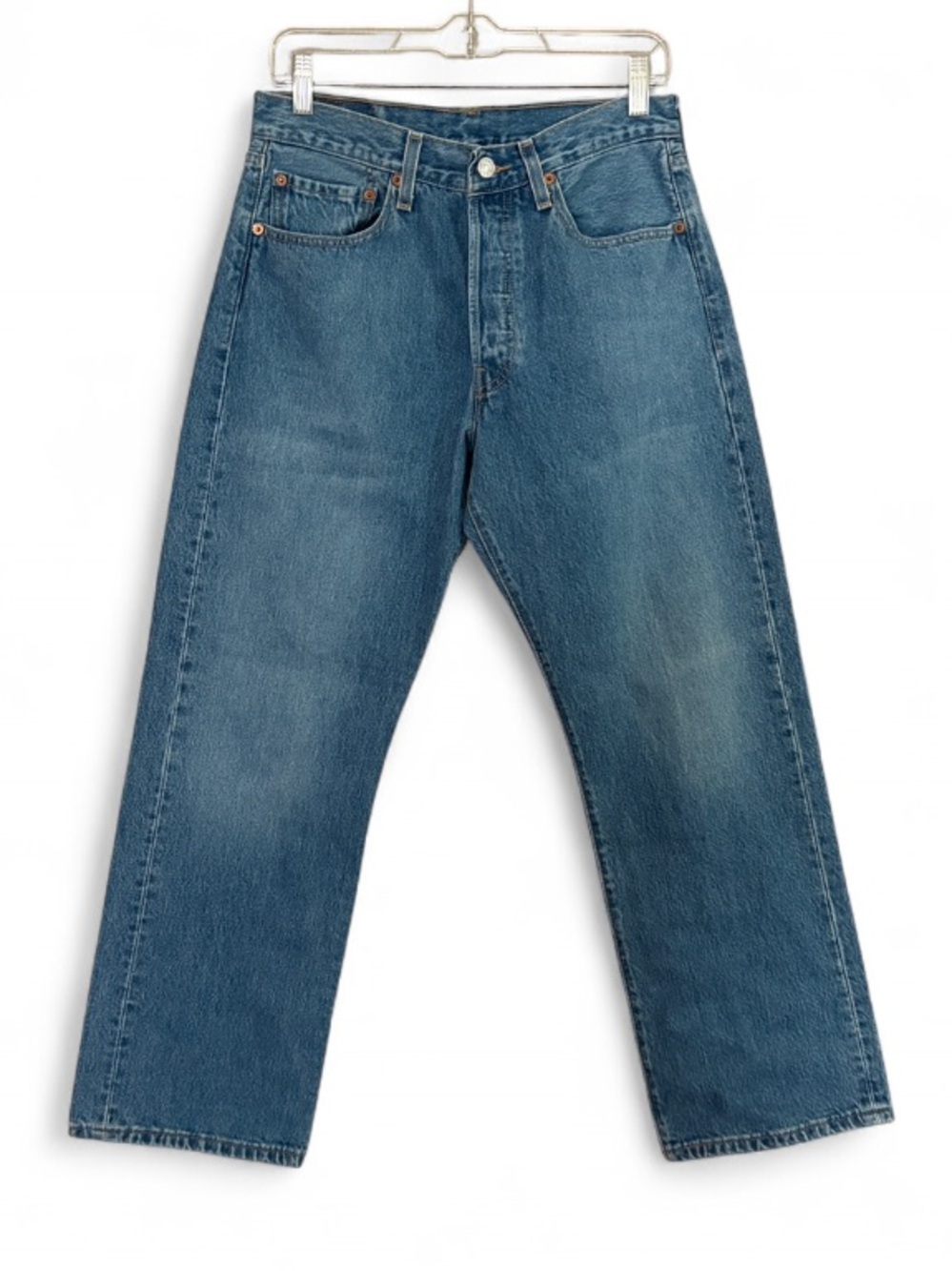 Vintage Levi's 501 Classic Straight Leg Button Fly Blue Jeans